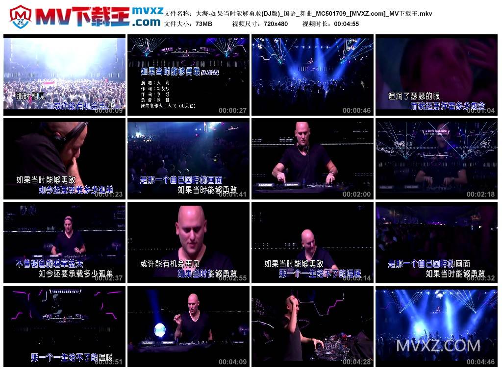 大海-如果当时能够勇敢(DJ版)_国语_舞曲_MC501709